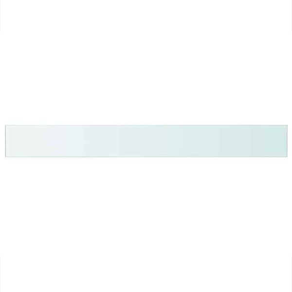 vidaXL Hyllplan 2 st glas genomskinlig 110x12 cm