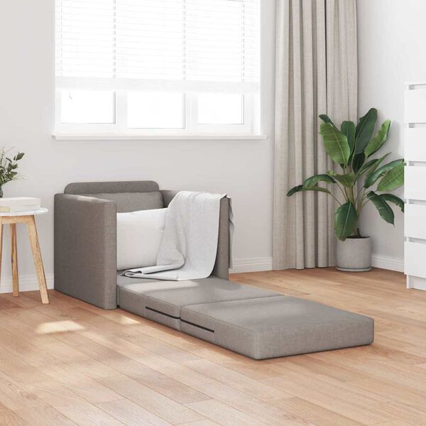 vidaXL Soffsäng Taupe 74 x 77 x 81 cm tyg