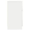 vidaXL Skänk med låda vit 71x35x65 cm konstruerat trä