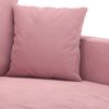 vidaXL 3-sitssoffa rosa 180 cm sammet