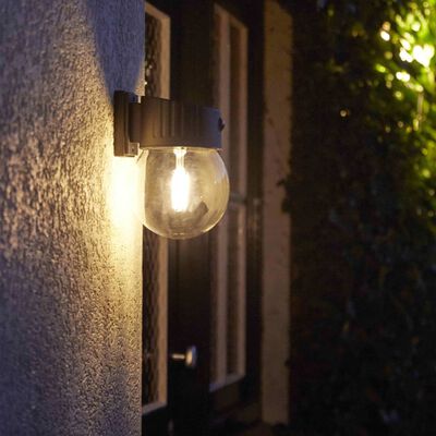 Luxform Vägglampa för trädgård intelligent solcell LED Nice 300 lm