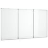 vidaXL Magnetisk whiteboard hopf&auml;llbar 180x100x1,7 cm aluminium