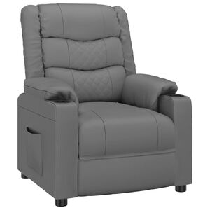 vidaXL Reclinerf&aring;t&ouml;lj gr&aring; konstl&auml;der