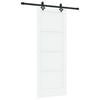 vidaXL Skjutd&ouml;rr ORKDAL 78 x 202 cm Konstruerat tr&auml; Vit och svart