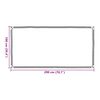 vidaXL Tarpaulin med &ouml;glor Transparent 1 x 2 m polyeten