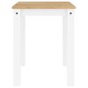 vidaXL Matbord Panama vit 112x60x75 cm massiv furu