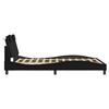 vidaXL Bed Frame "Viana" with LED without Mattress Black 120x200 cm