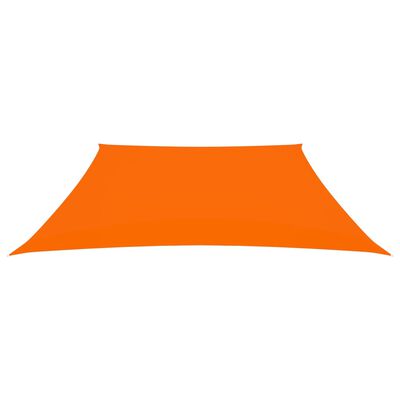 vidaXL Solsegel oxfordtyg trapets 3/4x3 m orange
