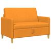 vidaXL Soffa med f&ouml;rvaring M&ouml;rkgul 122 x 78 x 87 cm Polyester