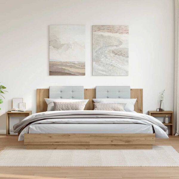 vidaXL S&auml;ngbord 2 st ek 40x30x40 cm konstruerat tr&auml;