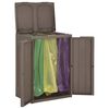 vidaXL Soptunna med 2 d&ouml;rrar brun 65x45x88 cm PP