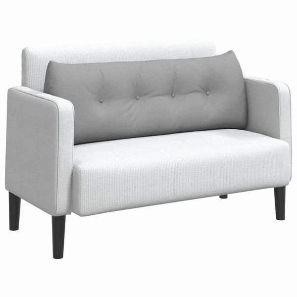 vidaXL Ryggkudde Moln Gr&aring; 140 x 24 x 50 cm tyg