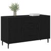 vidaXL Sideboard med låda Svart ek 100 x 36 x 60 cm Konstruerat trä