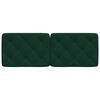 vidaXL Headboard Cushion Dark Green 140 cm Velvet