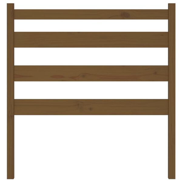 vidaXL S&auml;nggavel honungsbrun 106x4x100 cm massiv furu