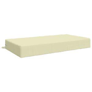 vidaXL Sittkudde SOEST 100% Polyester Gr&auml;ddvit 120 x 80 x 15 cm