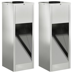 vidaXL Solcell LED-vägbelysning 2 pcs Galvaniserad Galvaniserad