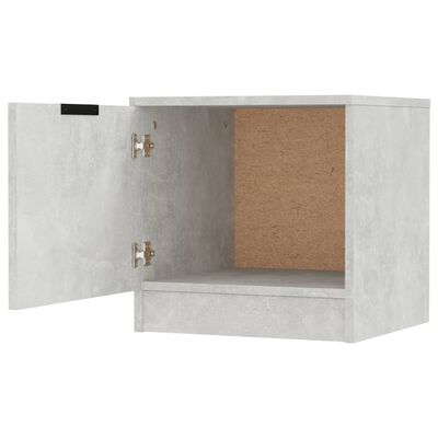 vidaXL Sängbord betonggrå 40x39x40 cm