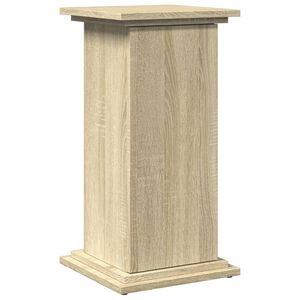 vidaXL Piedestal med f&ouml;rvaring sonoma-ek 31x30x60 cm konstruerat tr&auml;