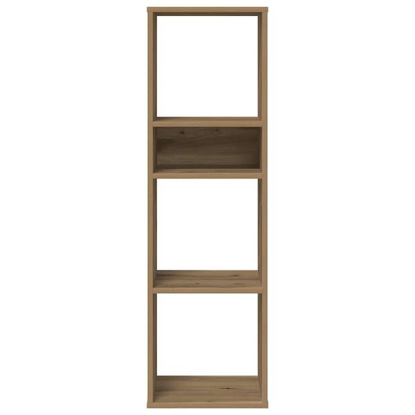 vidaXL Bokhylla hantverksm&auml;ssig ek 34x31x112 cm konstruerat tr&auml;