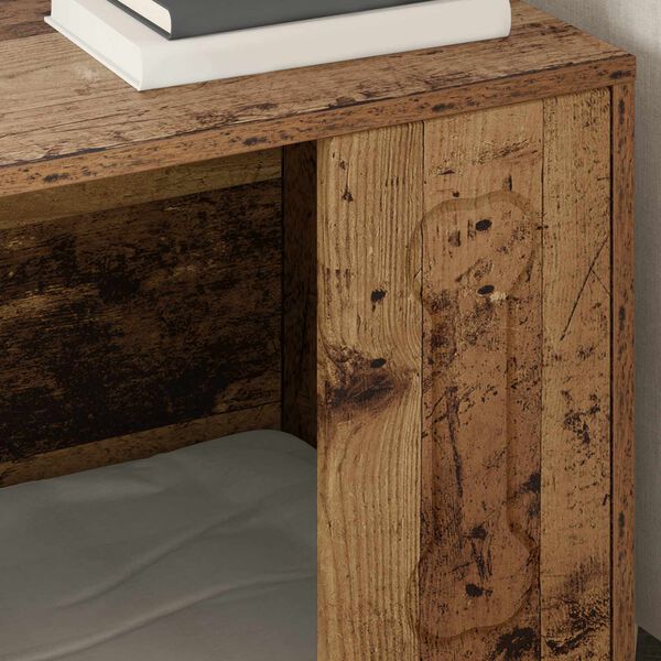 vidaXL Hundhus Gammalt tr&auml; 44 x 42 x 49 cm Konstruerat tr&auml;