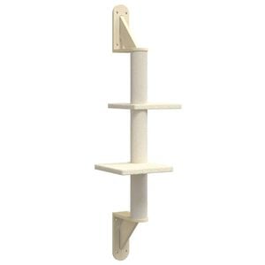 vidaXL V&auml;ggmonterat kl&ouml;str&auml;d med kl&ouml;spelare gr&auml;ddvit 108 cm