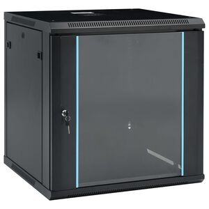 vidaXL 12U N&auml;tverkssk&aring;p v&auml;ggmonterat 19" IP20 600x600x640 mm