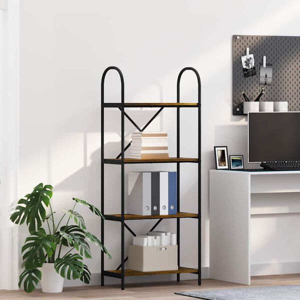 vidaXL Hyllsystem R&ouml;kt ek 60 x 30 x 146 cm Konstruerat tr&auml;