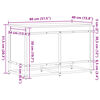 vidaXL Förvaringslåda lock rökfärgad ek 80x40x51,5 cm konstruerat trä