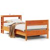 vidaXL S&auml;ngram utan madrass vaxbrun 100x200 cm massiv furu