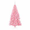 vidaXL Julgran med 300 LED-lampor med stativ Rosa 180 cm PVC