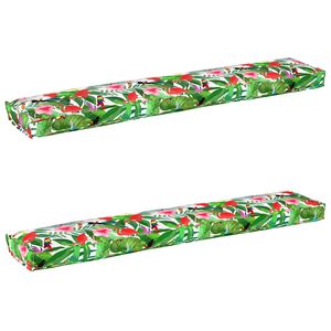 vidaXL Pallkuddset 2 pcs Tropisk djungel 200 x 40 x 8 cm Oxford Tyg