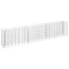 vidaXL Planteringsgabion upph&ouml;jd galvaniserat st&aring;l 270x30x60 cm