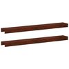 vidaXL Topprofil f&ouml;r rabattkant 2 st 100 x 15 x 5 cm