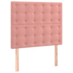 vidaXL S&auml;nggavel rosa 80x5x118/128 cm sammet