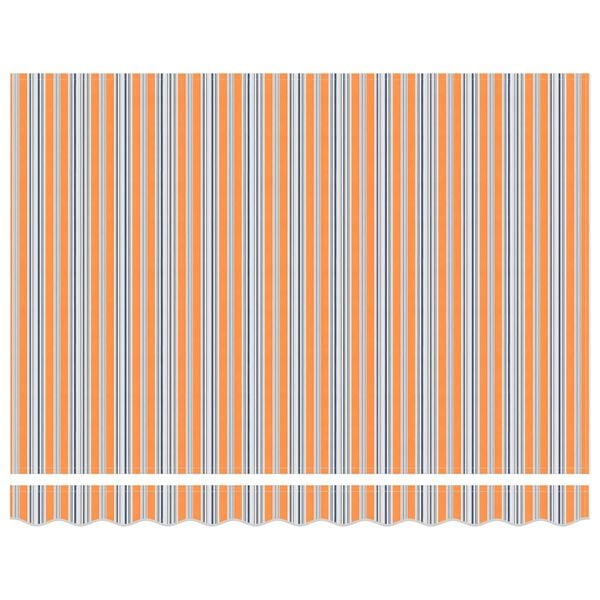 vidaXL Utf&auml;llbar markis Bl&aring; och Orange 300 x 250 cm