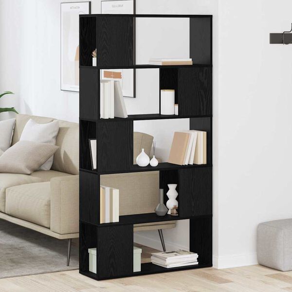 vidaXL TV-b&auml;nkset V&auml;ggmonterad Svart 80 x 24 x 156 cm Konstruerat tr&auml;