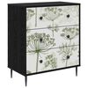 vidaXL Kommode GOTHA Gr&ouml;n tr&auml;dtryck 66 x 36,5 x 76 cm Konstruerat tr&auml;