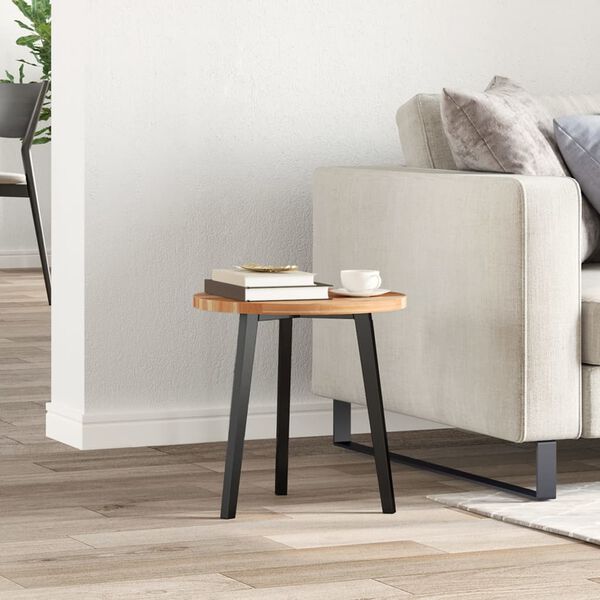 vidaXL Bordsskiva rund Ø40x2 cm massivt akaciaträ