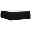 vidaXL S&auml;ngram med madrass Svart 180 x 200 cm tyg