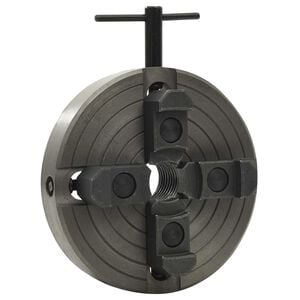 vidaXL 4-backs svarvchuck med M33-koppling st&aring;l svart 150x63 mm