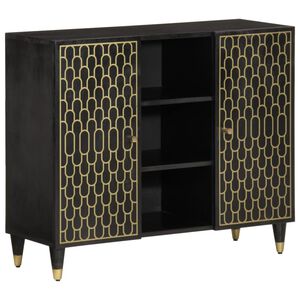 vidaXL Sidosk&aring;p 90x33x75 cm massivt mangotr&auml;