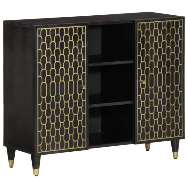 vidaXL Sidoskåp 90x33x75 cm massivt mangoträ