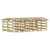 vidaXL Pergola med tak 6 delar 100x90x100 cm impregnerad furu