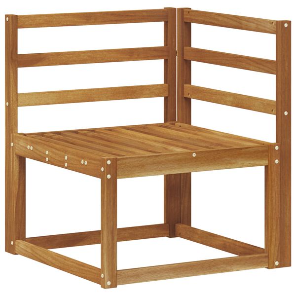 vidaXL Utomhussoffset med kudde 6 pcs Naturlig och Gr&auml;dde