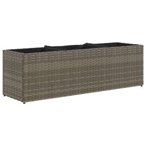 vidaXL Odlingsl&aring;da med 3 krukor gr&aring; 105x30x32 cm konstrotting