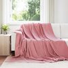 vidaXL Kastfilt Rosa 240 x 220 cm Fleece