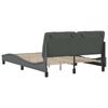 vidaXL Bed Frame without Mattress Dark Grey 140x200 cm Fabric