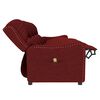 vidaXL Massagefåtölj 4-sits vinröd tyg