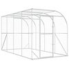 vidaXL H&ouml;nshus mot V&auml;gg Silver 600 x 150 x 215 cm Galvaniserat st&aring;l